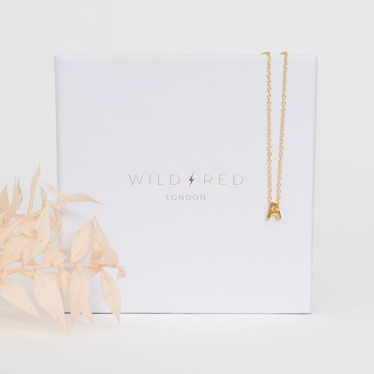 Initial Pendant Necklace - A