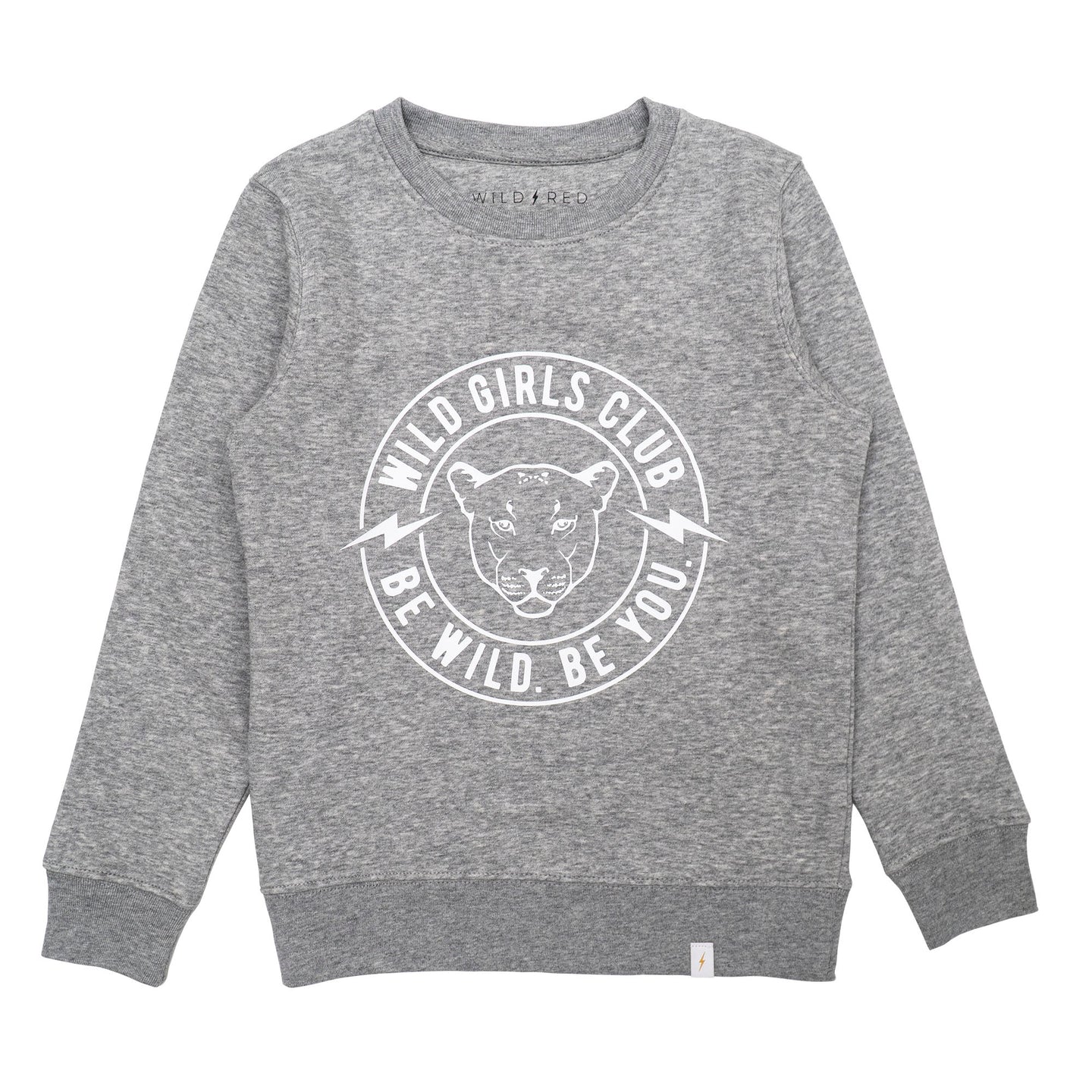 Wild Boys/Girls Club Sweatshirt  –  Grey & White WAS £32