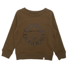 Wild Boys/Girls Club Sweatshirt  –  Khaki & Black WAS £32