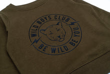 Wild Boys/Girls Club Sweatshirt  –  Khaki & Black WAS £32