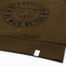 Wild Boys/Girls Club Sweatshirt  –  Khaki & Black WAS £32