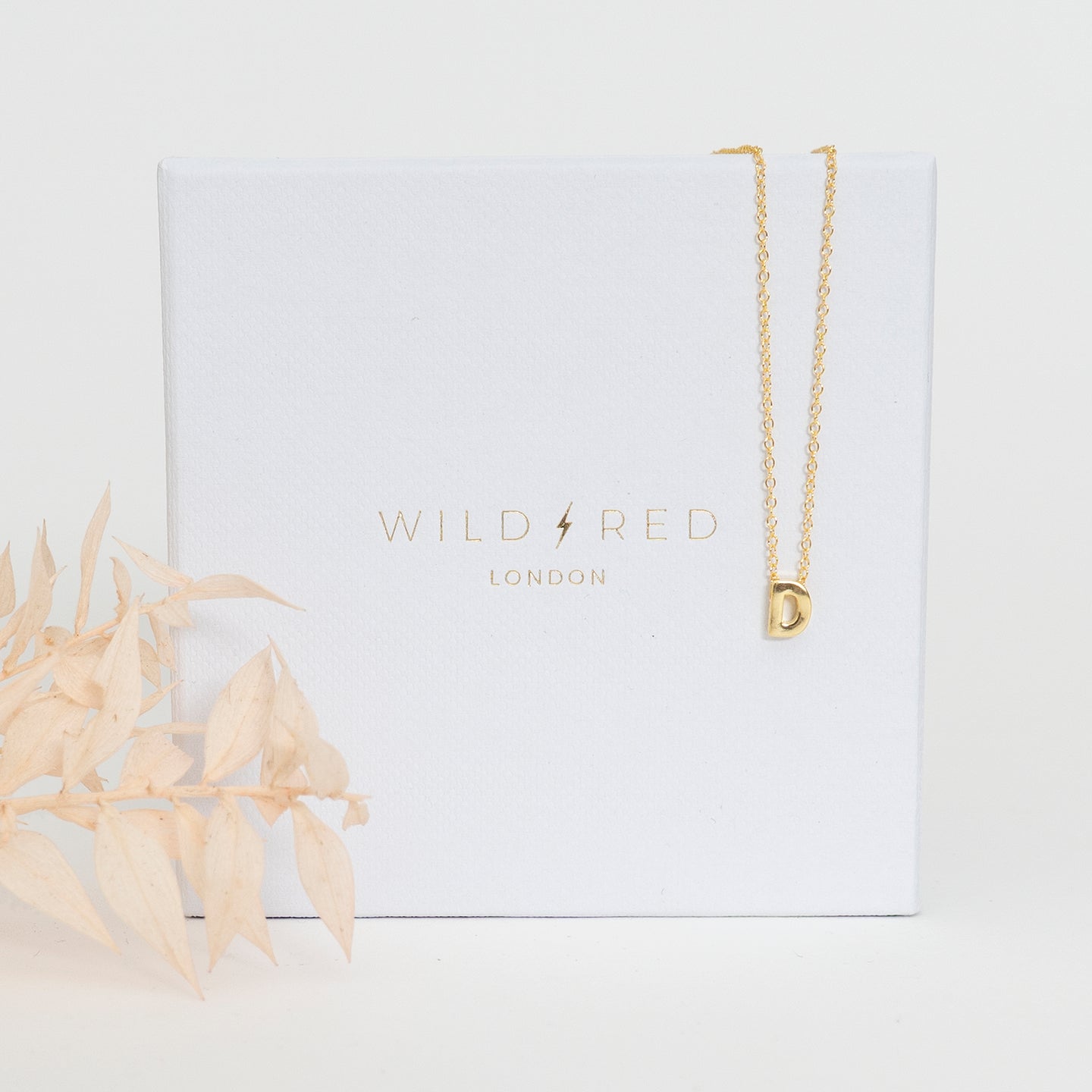 Initial Pendant Necklace - D