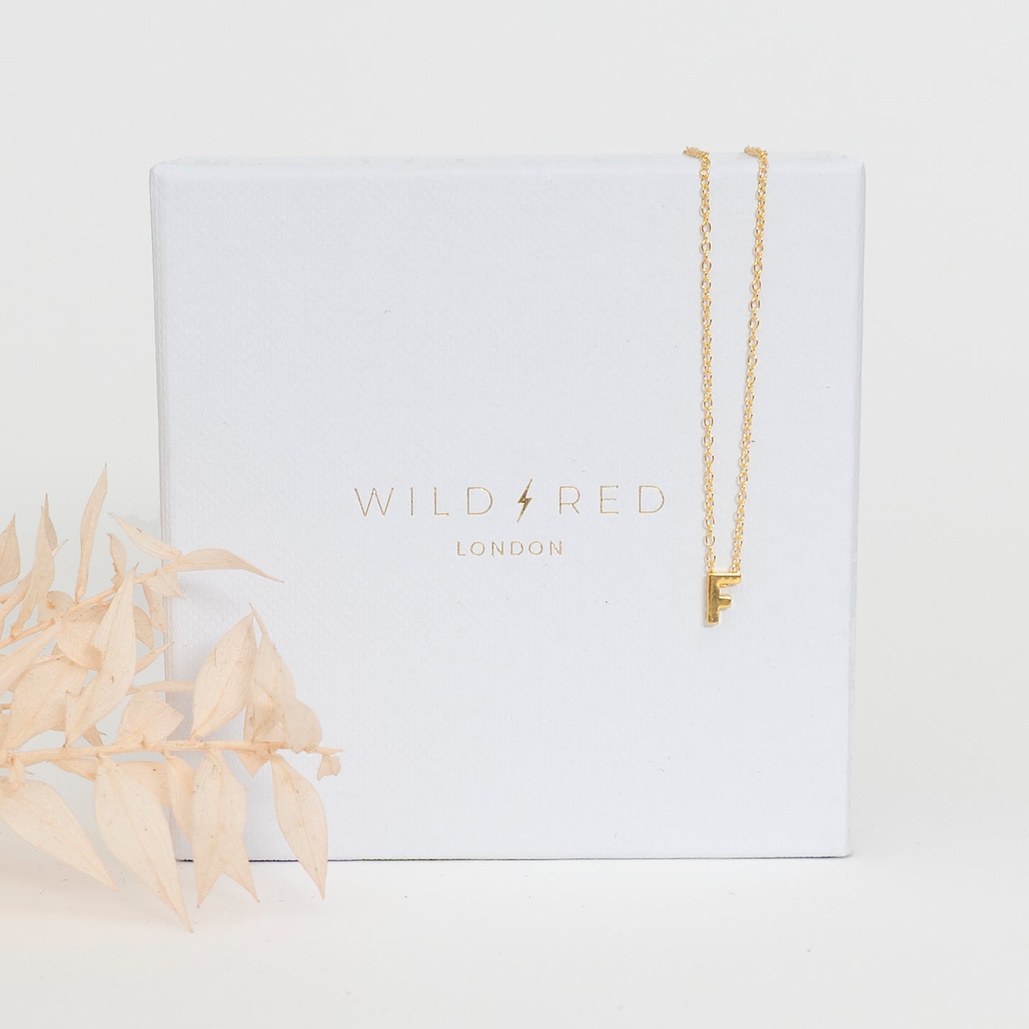 Initial Pendant Necklace - F