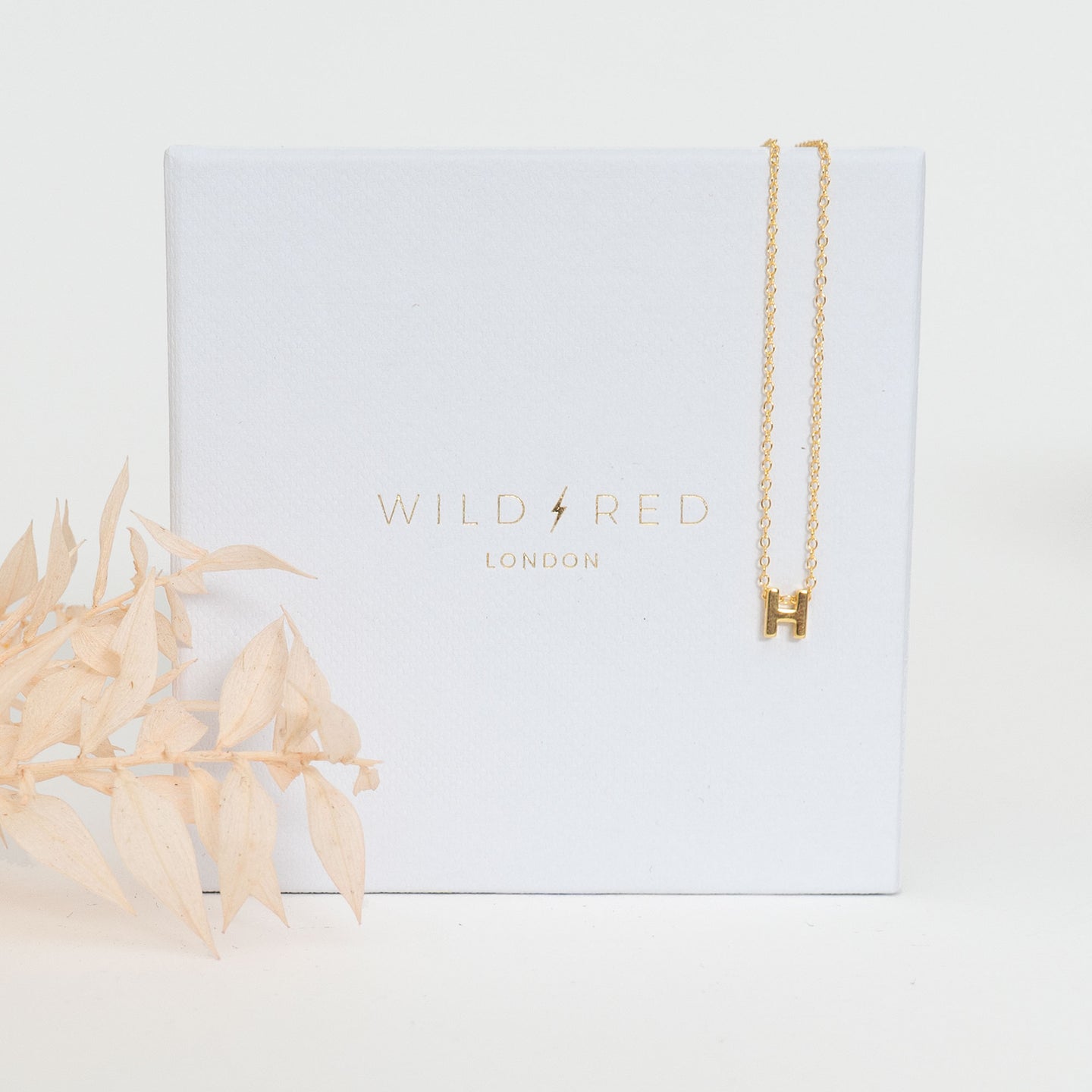 Initial Pendant Necklace - H