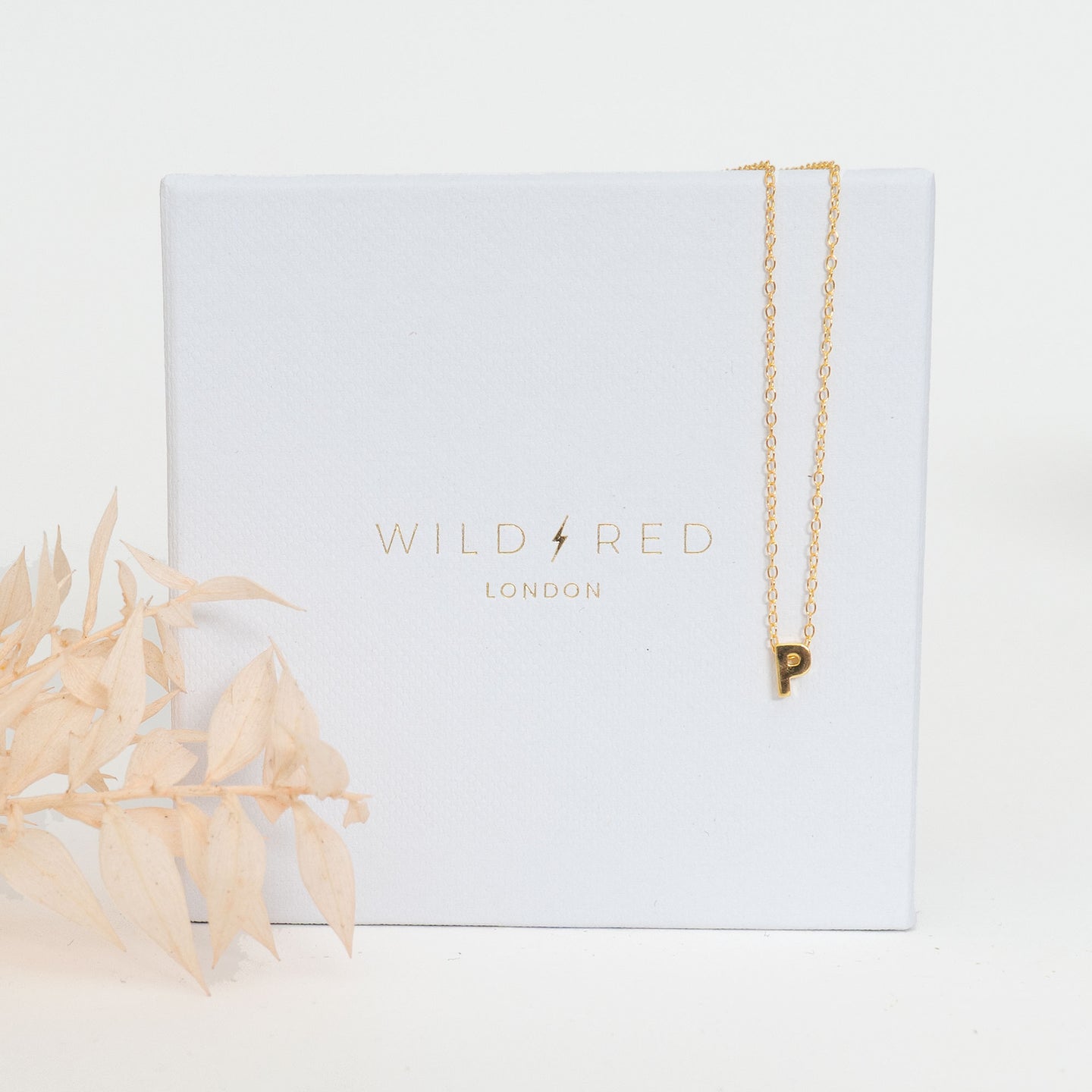 Initial Pendant Necklace - P