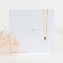 Initial Pendant Necklace - R