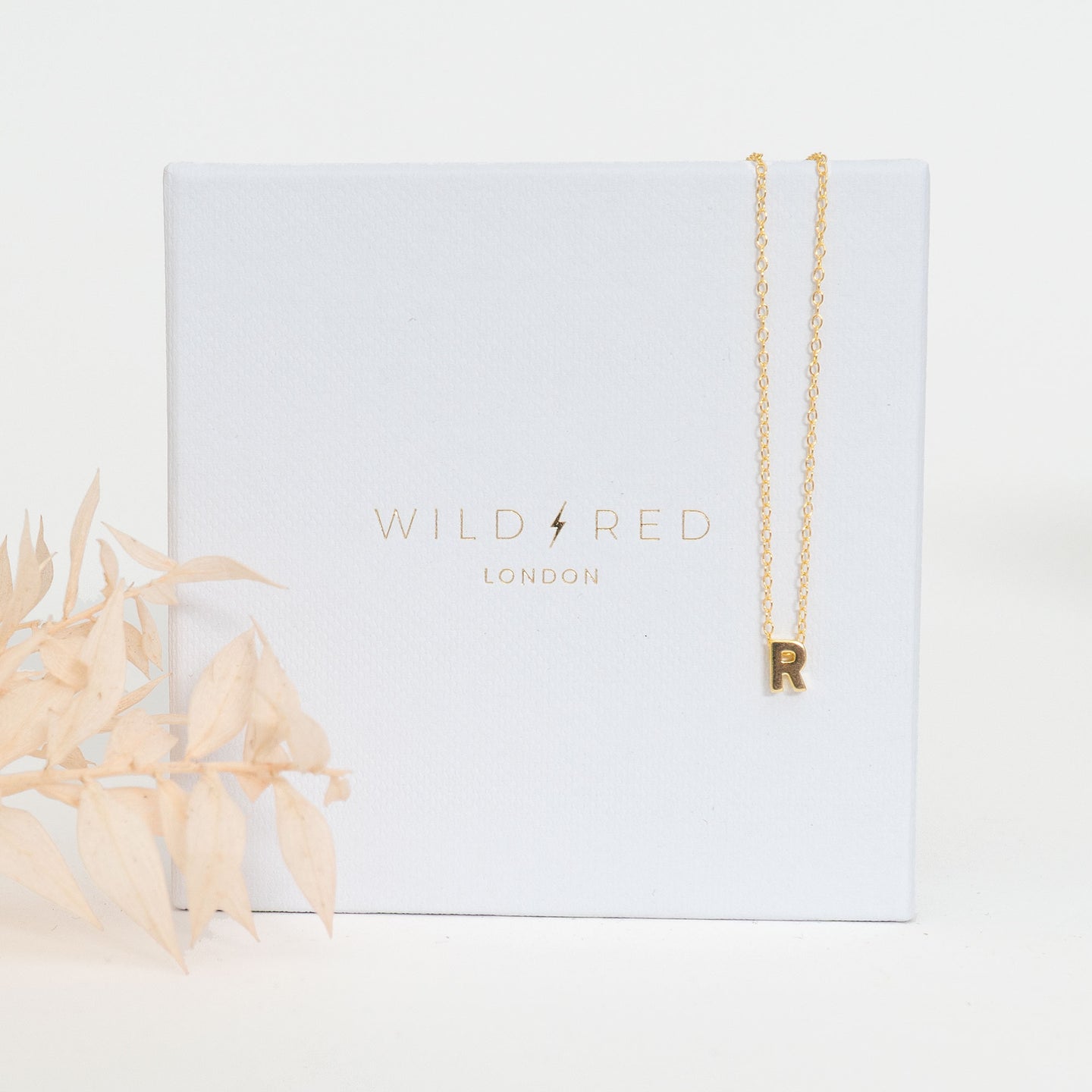 Initial Pendant Necklace - R