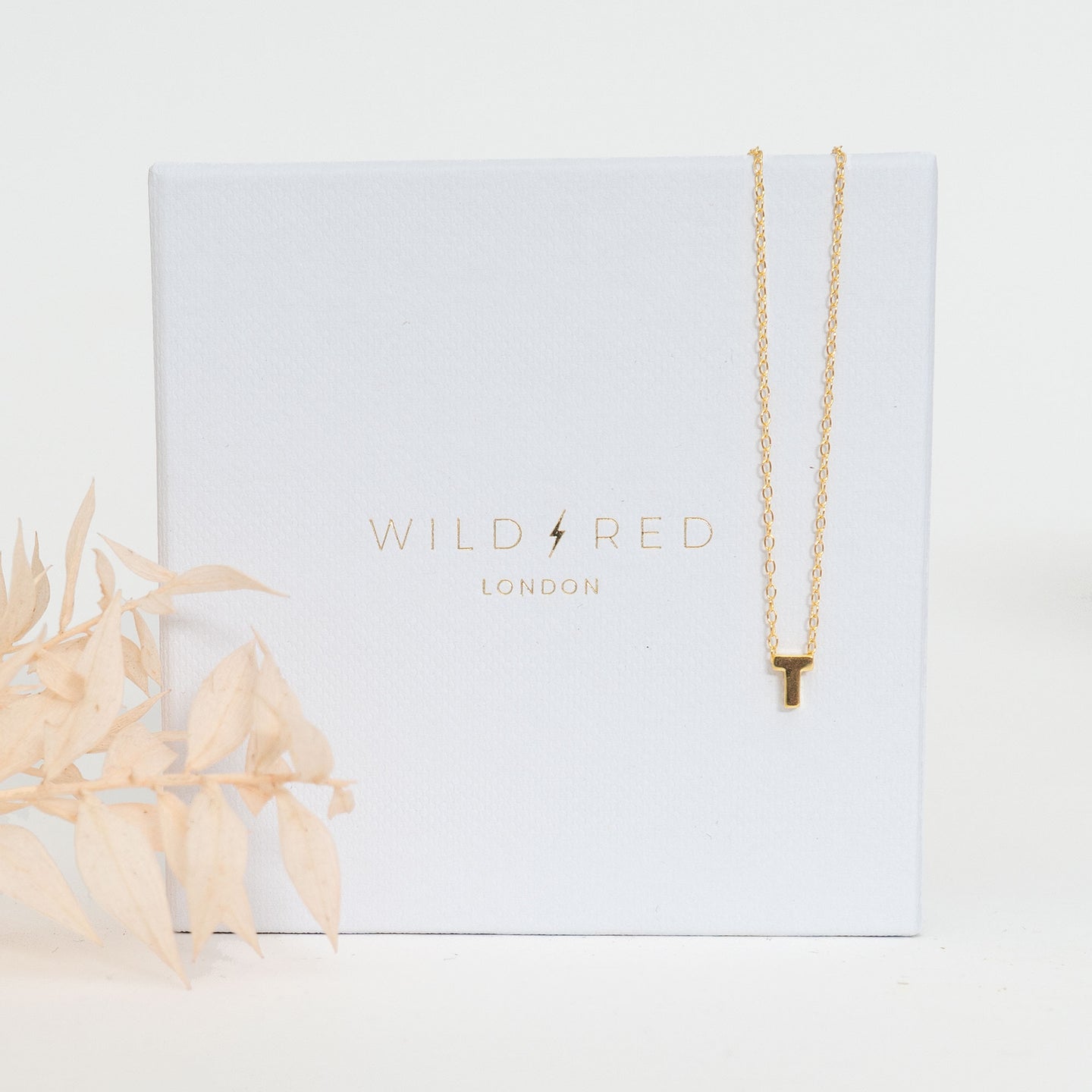 Initial Pendant Necklace - T