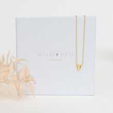 Initial Pendant Necklace - V