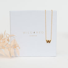 Initial Pendant Necklace - W