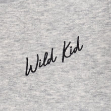 Embroidered 'Wild Kid' Sweatshirt  –  Grey WAS £32