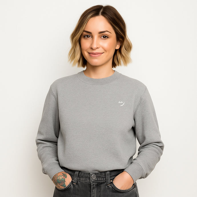 Bubble - Grey Marl & White Sweatshirt