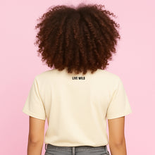 Wild Smile Live Wild- Cream T-shirt