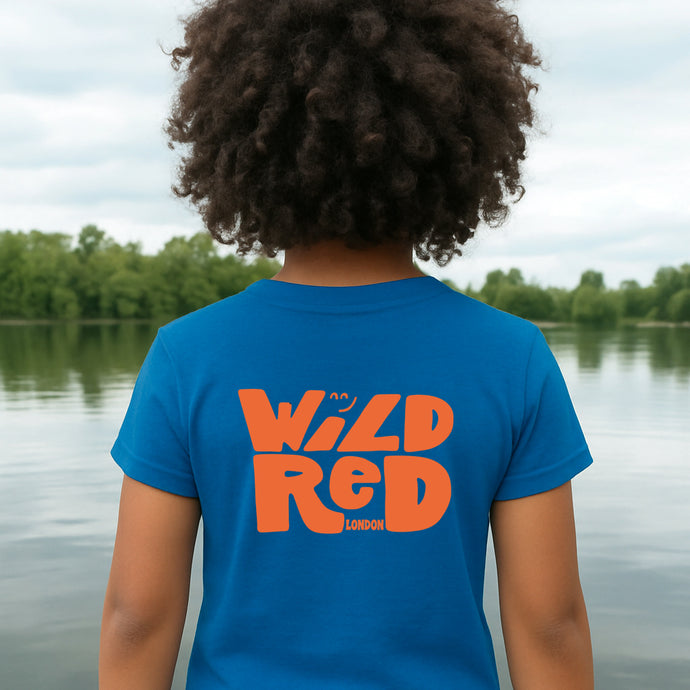 Bubble - Royal Blue & Neon Orange T-shirt