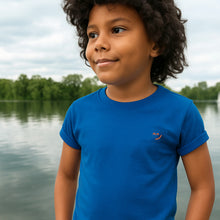 Bubble - Royal Blue & Neon Orange T-shirt