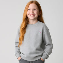 Bubble - Grey Marl & Neon Pink Sweatshirt