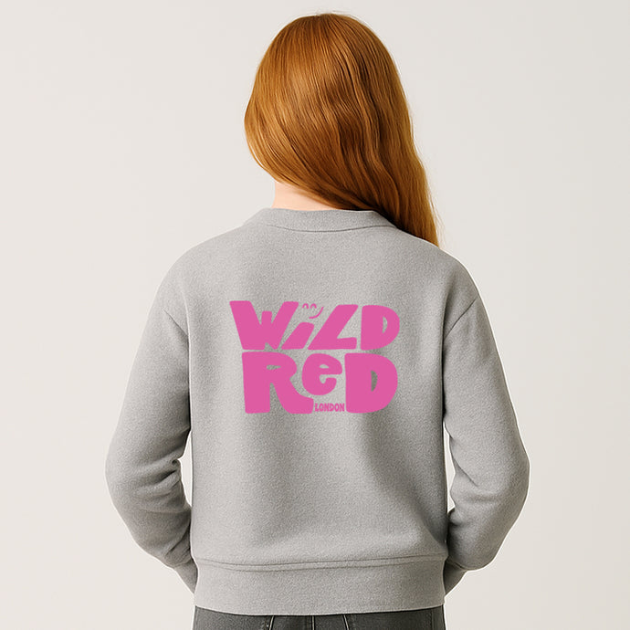 Bubble - Grey Marl & Neon Pink Sweatshirt