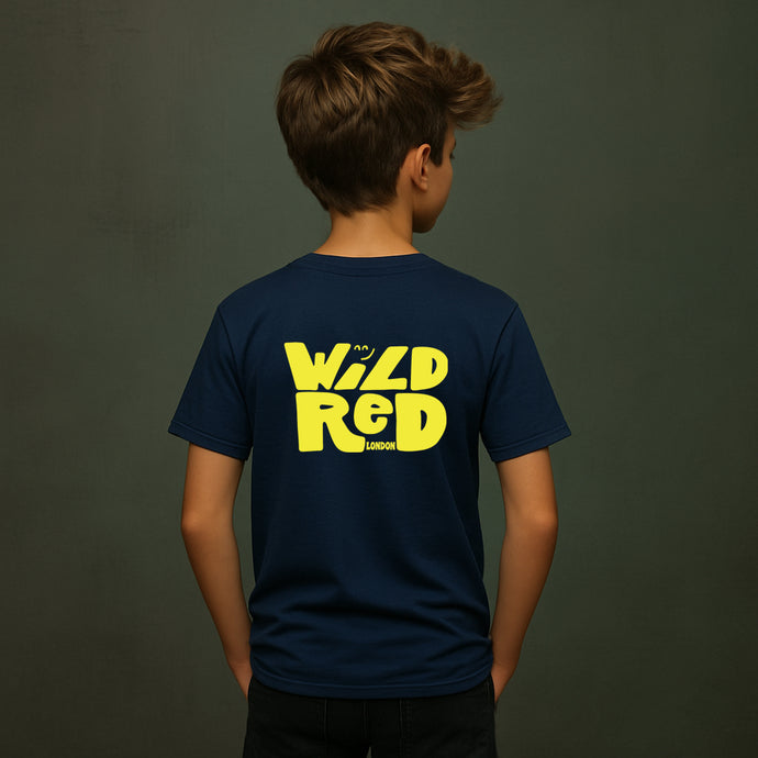 Bubble - Navy & Neon Yellow T-shirt