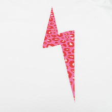 Animal Print Bolt T-shirt  –  Pink