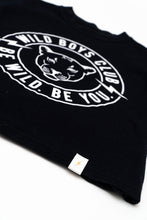 Wild Boys/Girls Club T-shirt  –  Black & White