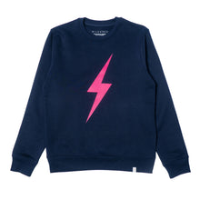Bolt Sweatshirt – Navy & Neon Pink