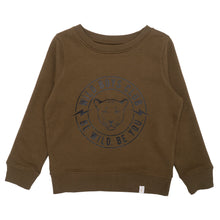 Wild Boys/Girls Club Sweatshirt  –  Khaki & Black