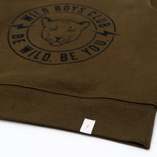 Wild Boys/Girls Club Sweatshirt  –  Khaki & Black