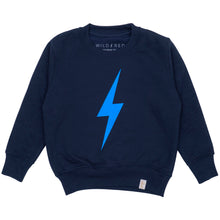 Bolt Sweatshirt  –  French Blue & Neon Blue