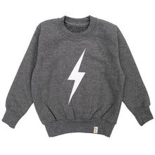 Bolt Sweatshirt  –  Stone Grey & White