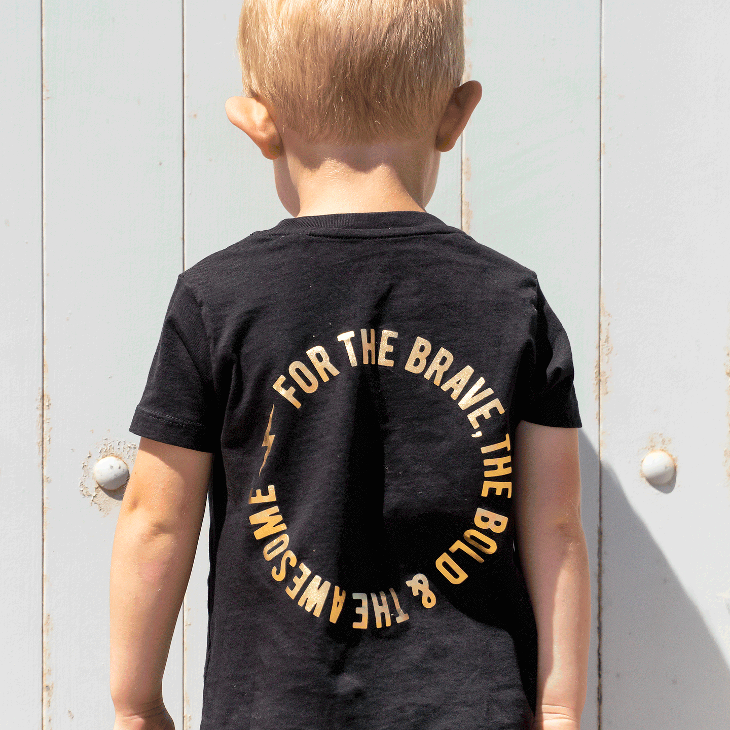 FOR THE BRAVE THE BOLD THE AWESOME T shirt Black Gold