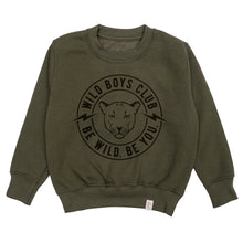 Wild Boys/Girls Club Sweatshirt  –  Olive & Black