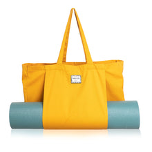 The Best Ever BE WILD BE YOU Yoga Pilates Organic Mat Bag / Tote Bag - Ochre